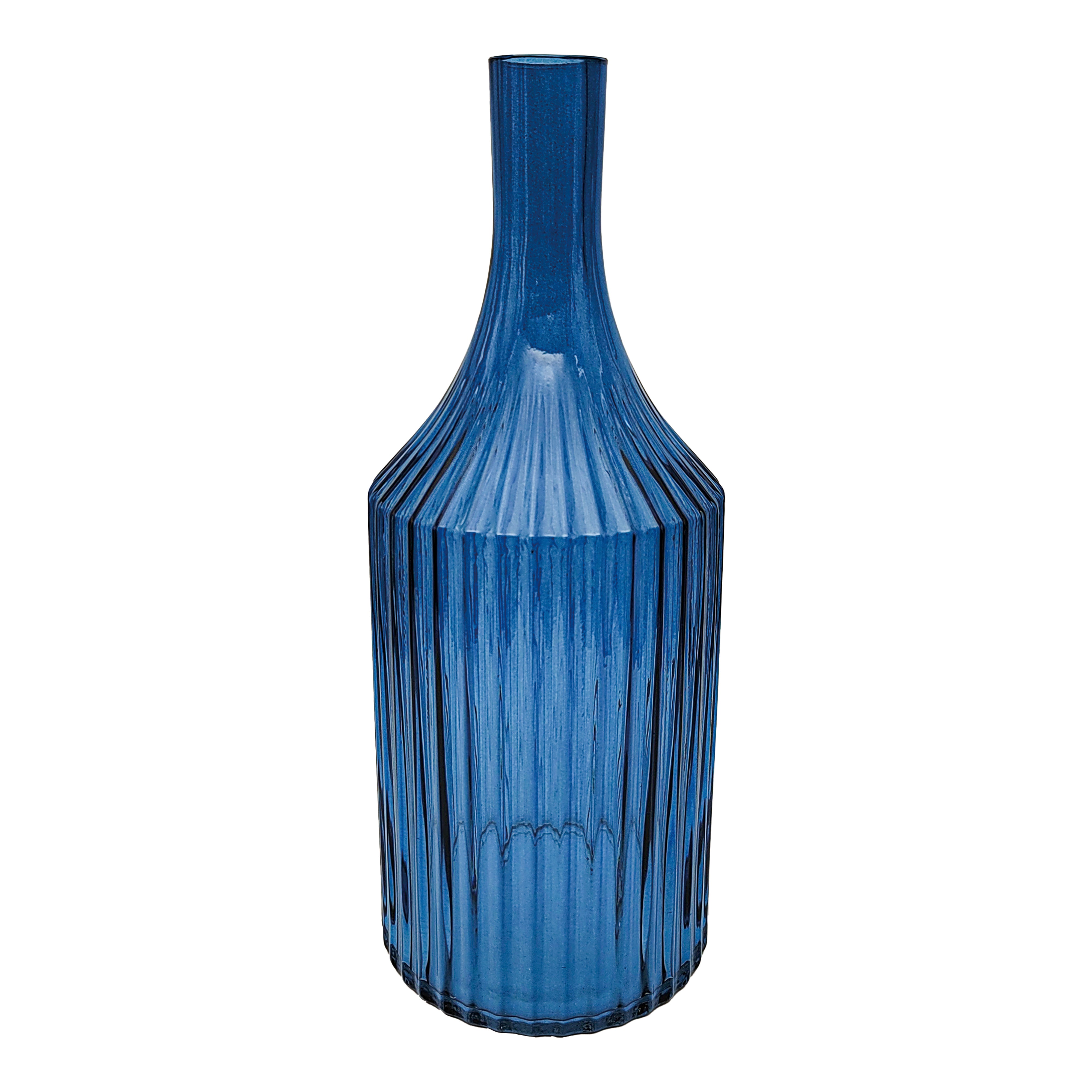 Royal Blue Ribbed Bottle - Magpie Style