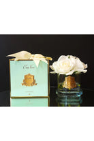 COTE NOIRE Five White Roses - Clear & Gold - Magpie Style