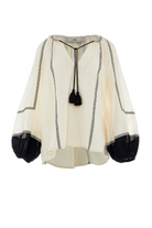 DEVOTION TWINS Epilogue Blouse - Black/Off White - Magpie Style