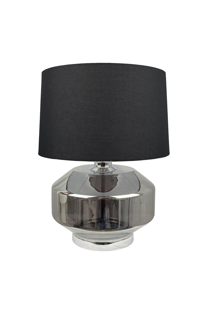 Bloomingdale Platinum Glass Lamp