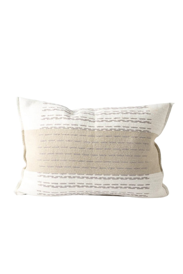 Hagen Cushion - Off White/Slate -  40x60cm - Magpie Style