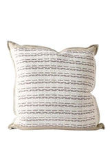 Large Hagen Cushion - Off White/Slate - 60cm