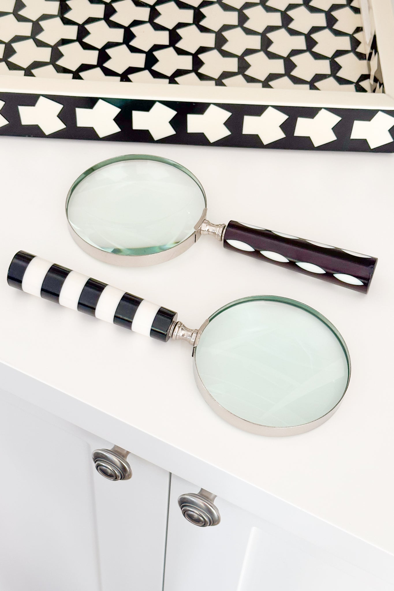 Brass Magnifying Glass - Spots - Magpie Style