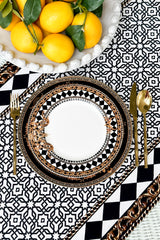 MAGPIE HOME Gold Bamboo Knife, Fork & Dessert Spoon (Set of 3)