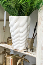 Porcelain Braided Vase - Cream Xtra Large - Magpie Style