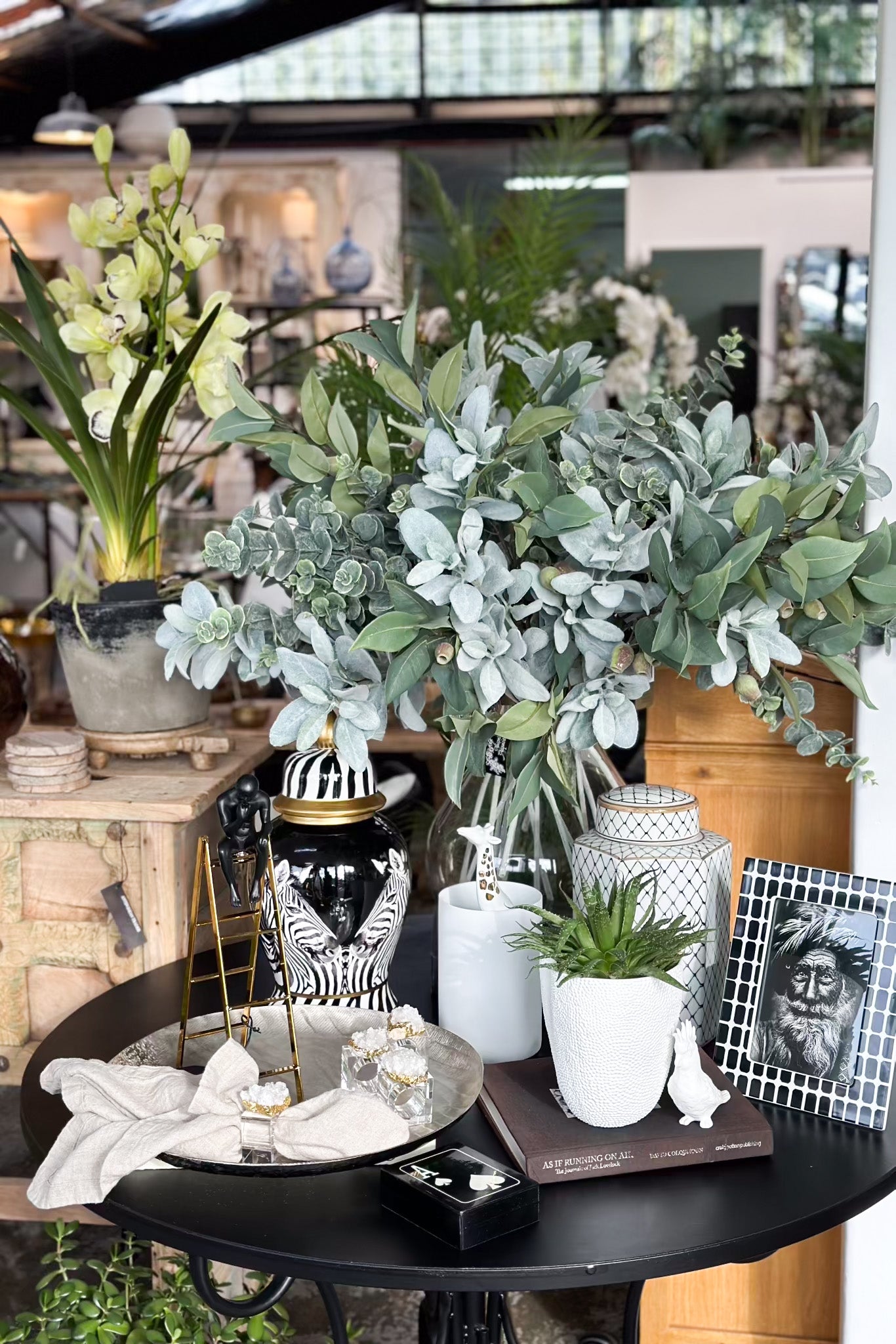 Eucalyptus Bush - Grey/Green - Magpie Style