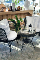 Clifton Outdoor 3 Piece Setting - Black - Magpie Style