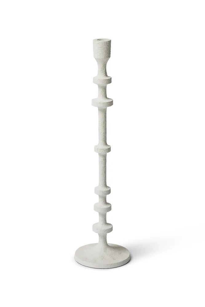 White Watsoner Candleholder - Tall Matt White Tall - Paula Ryan