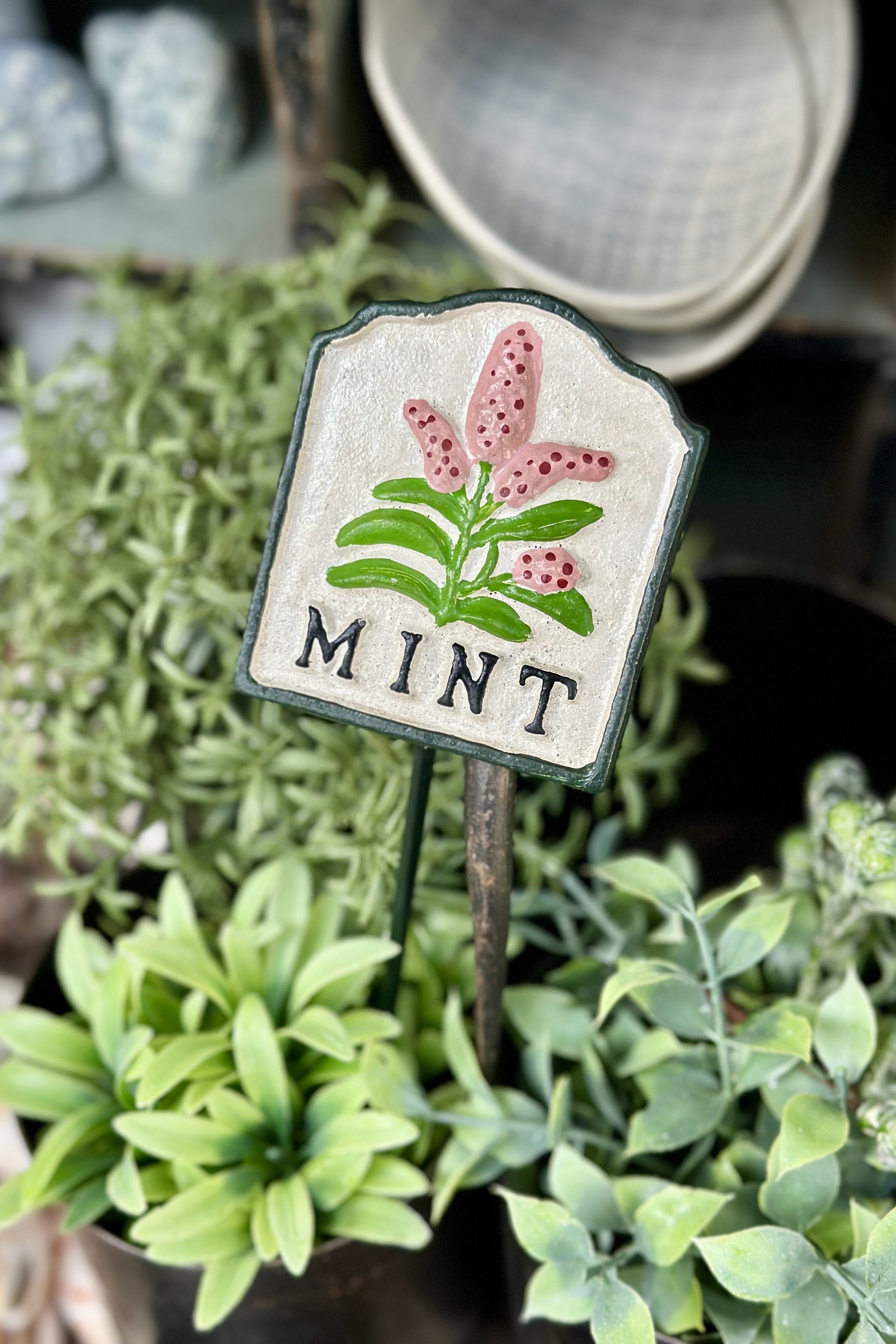 Mint Herb Sign - Magpie Style