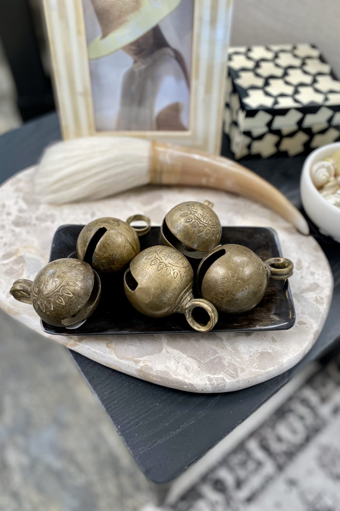 Vintage Brass Hindi Bells - Large - Magpie Style