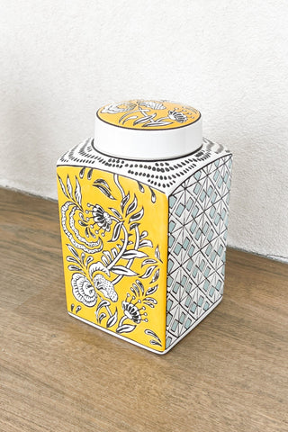 MAGPIE HOME Retro Floral Ginger Jar - Small