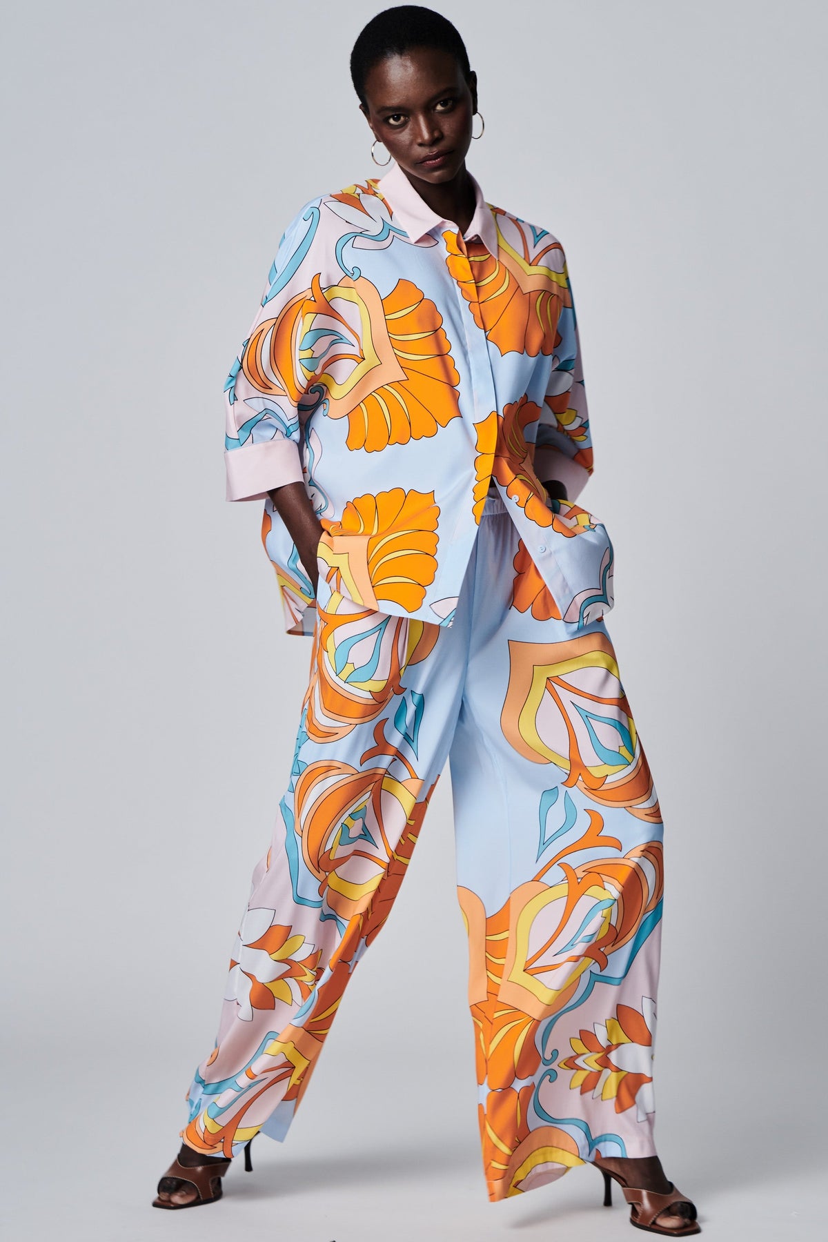 HERZENS Blouse - Orange Breeze Multi - catalogue view 1
