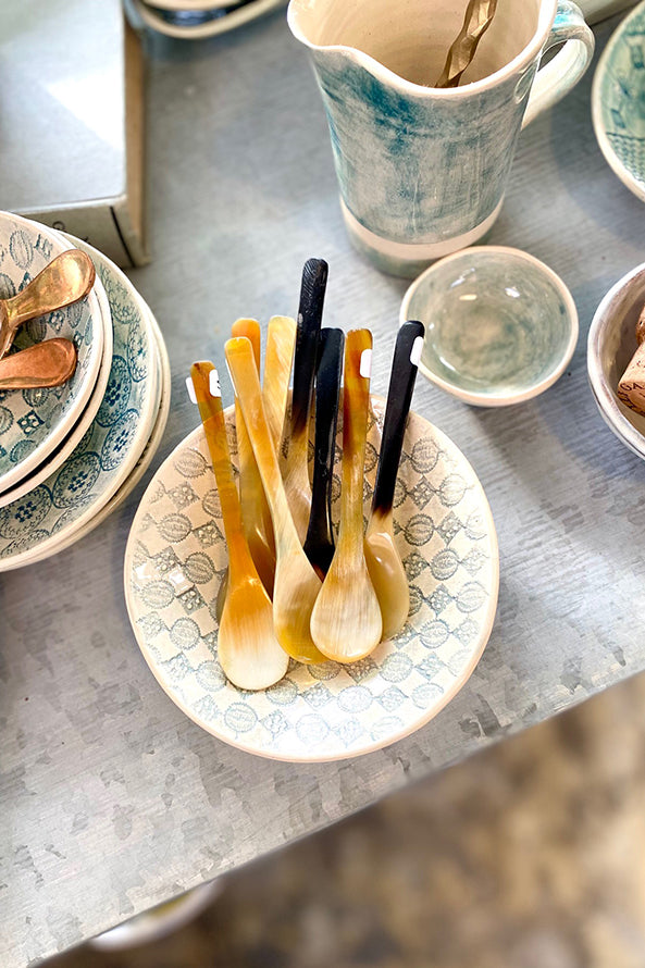 Polished Horn Teaspoon - Magpie Style
