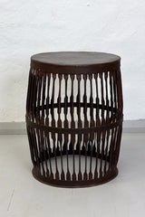 Jali Drum Side Table