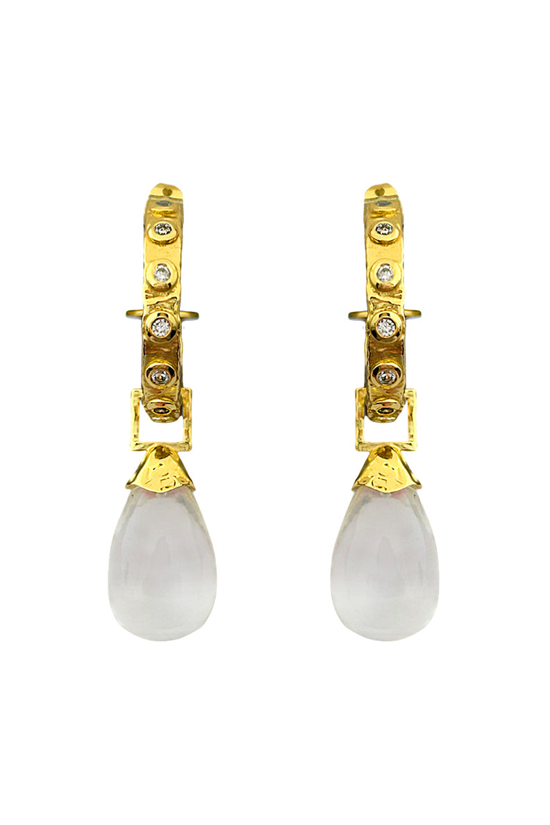 MOUNTAIN & MOON Ines Earring Crystal & White Quartz PRE ORDER - Magpie Style