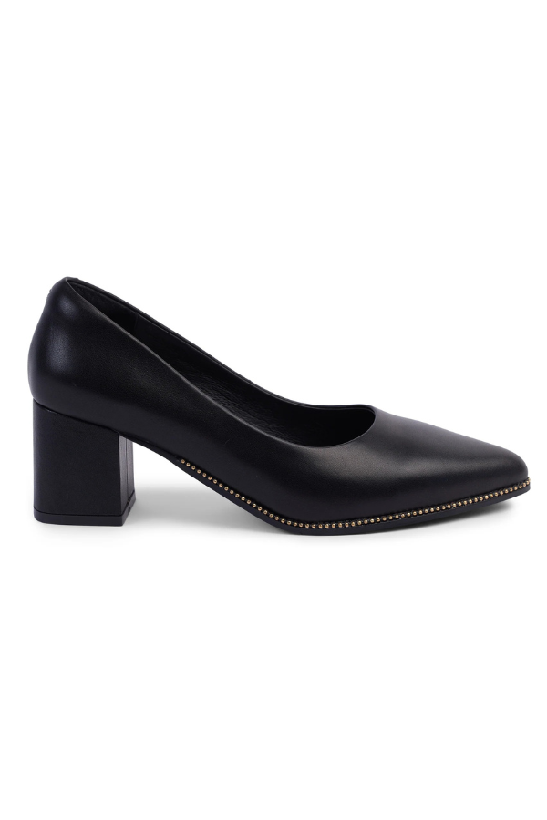 KATHRYN WILSON Frana Heel - Black Calf