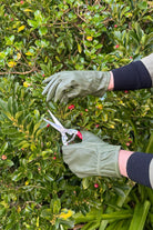 Green Leather Gardening Gloves - Large - Magpie Style