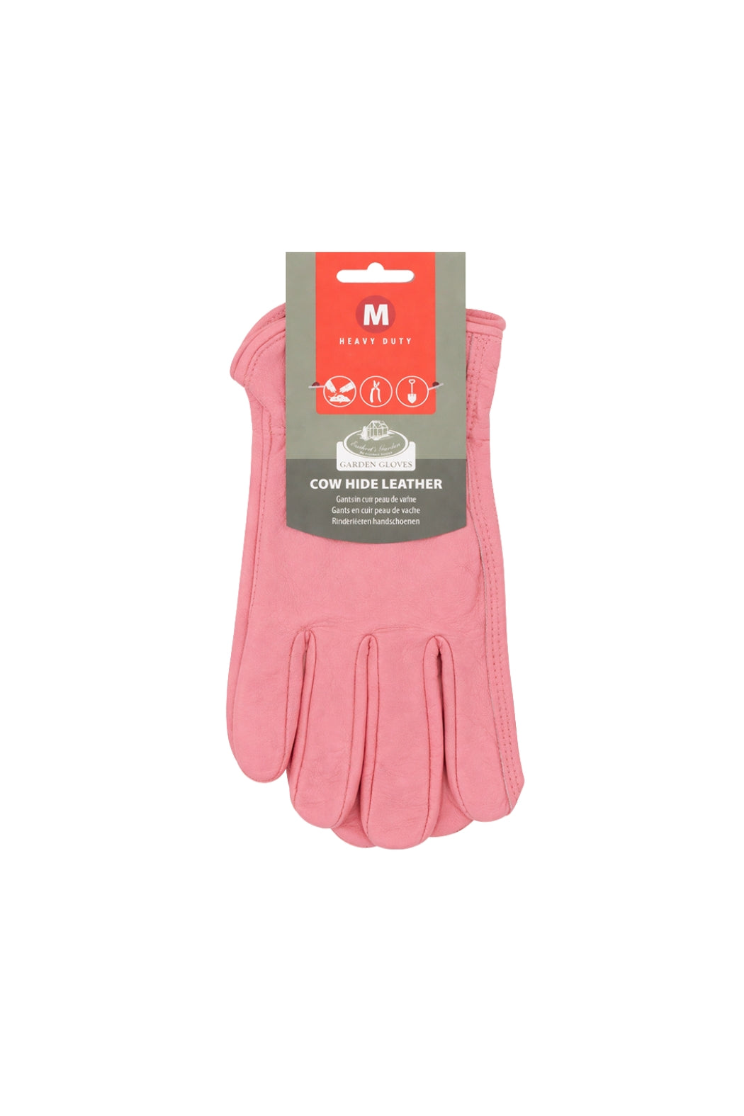 Medium Leather Gardening Glove - Pink - Magpie Style