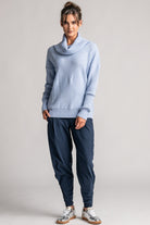 PAULA RYAN Diamond Rib Sweater - Merino Powder Blue - Paula Ryan