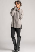 PAULA RYAN Diamond Rib Tunic - Merino Mink - Paula Ryan