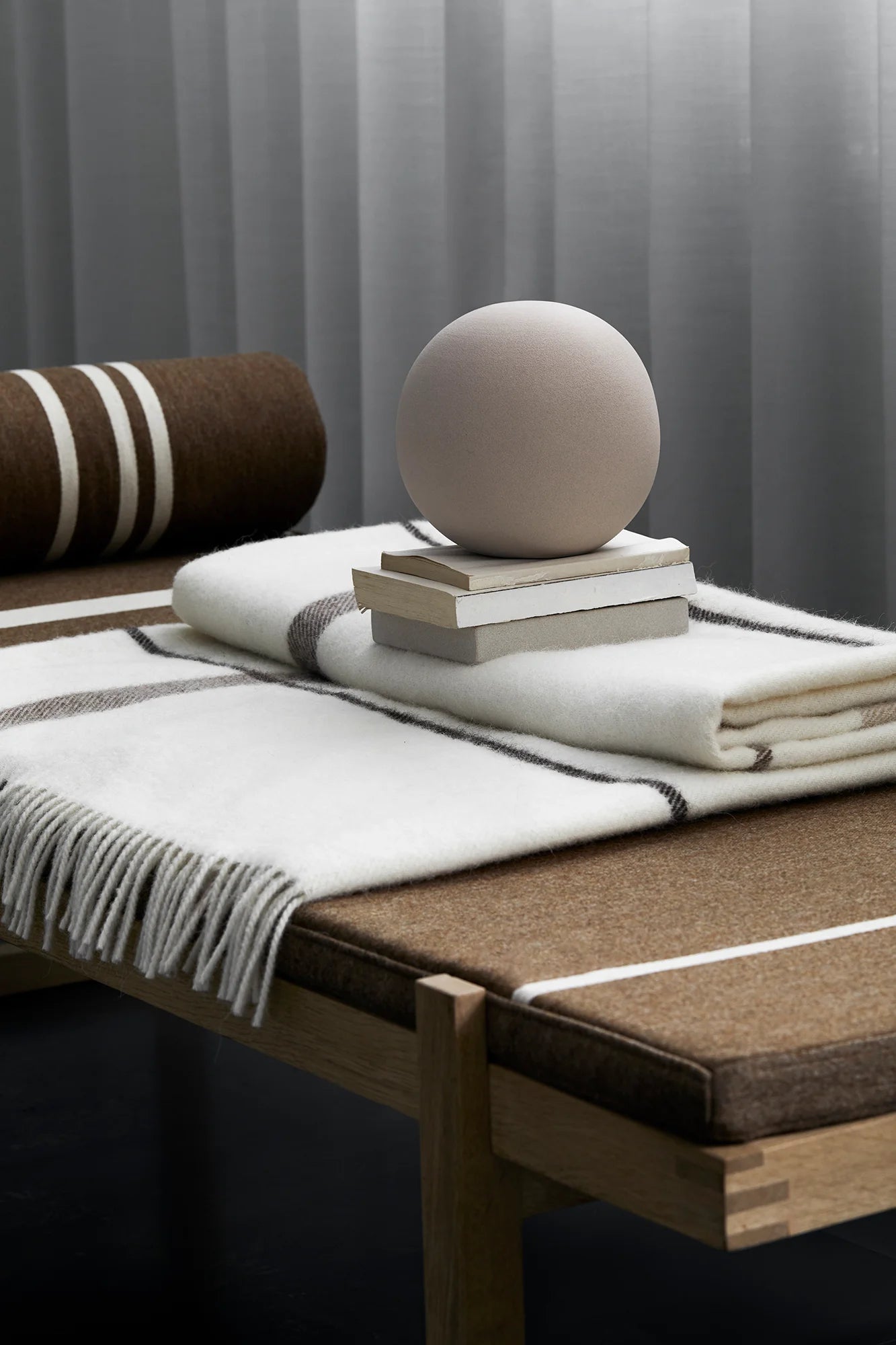 Kristina Dam Gradient Throw Natural Beige - Magpie Style