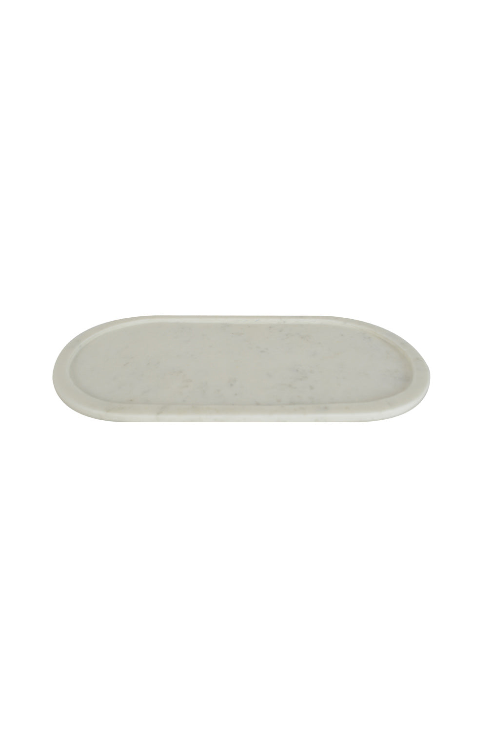 Atelier Oblong Marble Tray w Hand Carved Rim - Magpie Style