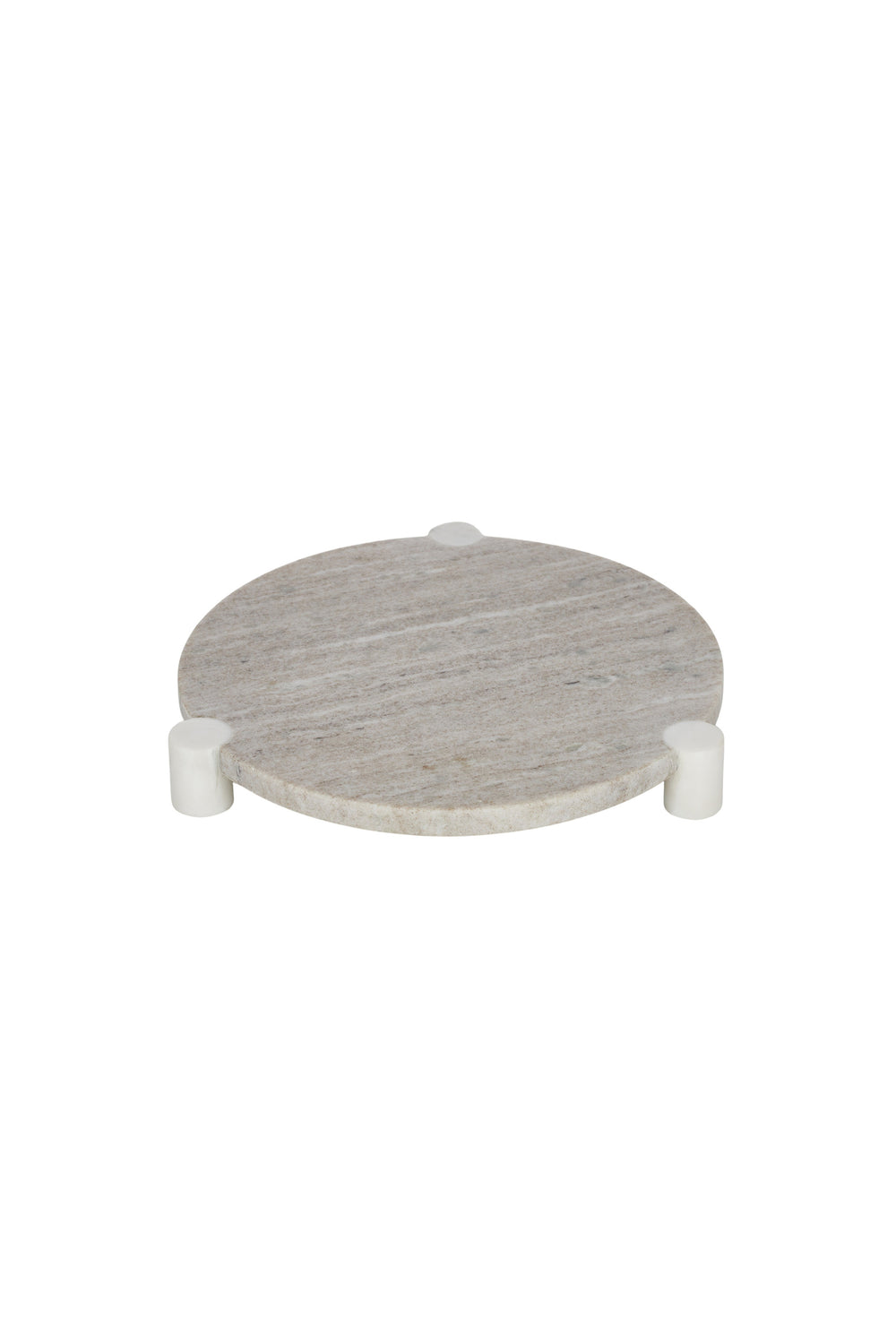 Monument Round Marble Footed Platter