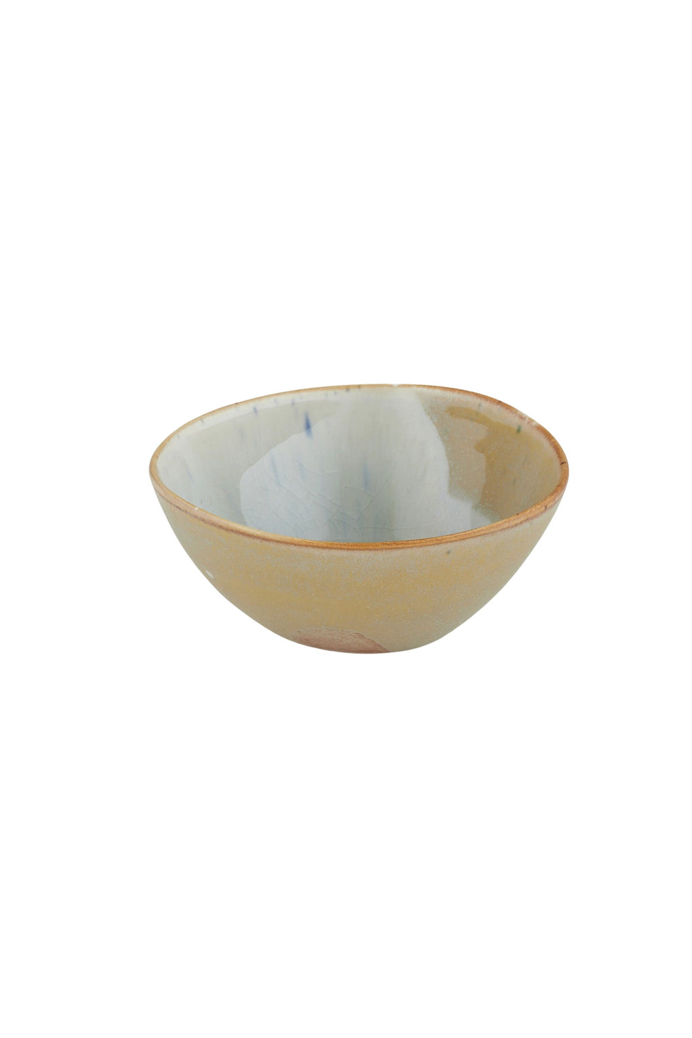 Inky Splash Glazed Ceramic Bowl