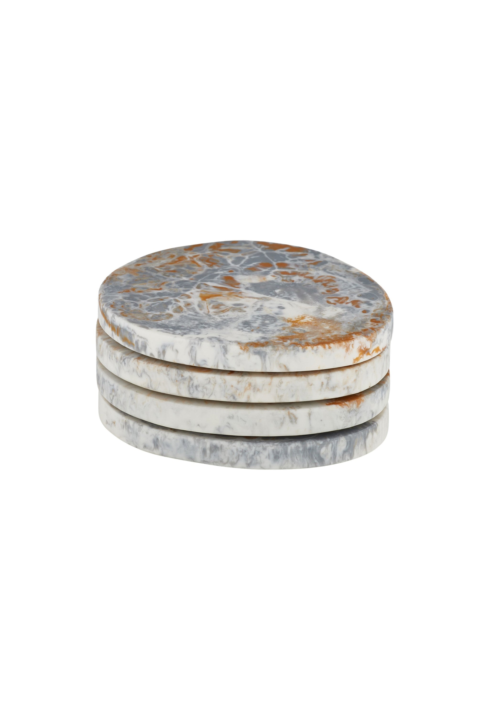 Pebble Cast Resin Coasters Set/4 - Magpie Style