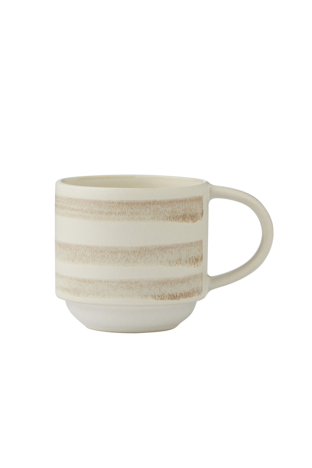 Stoneware Stripe Mug – Sand