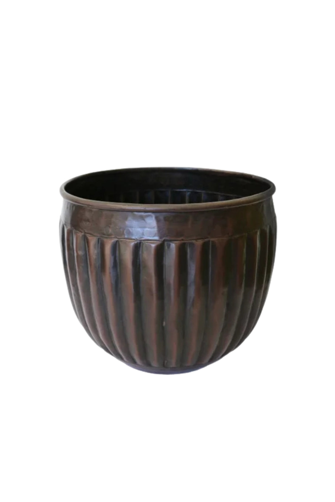 Noir Fluted Planter - Medium - Magpie Style