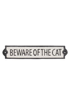 Cast Iron Beware of the Cat - Magpie Style