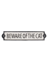 Cast Iron Beware of the Cat