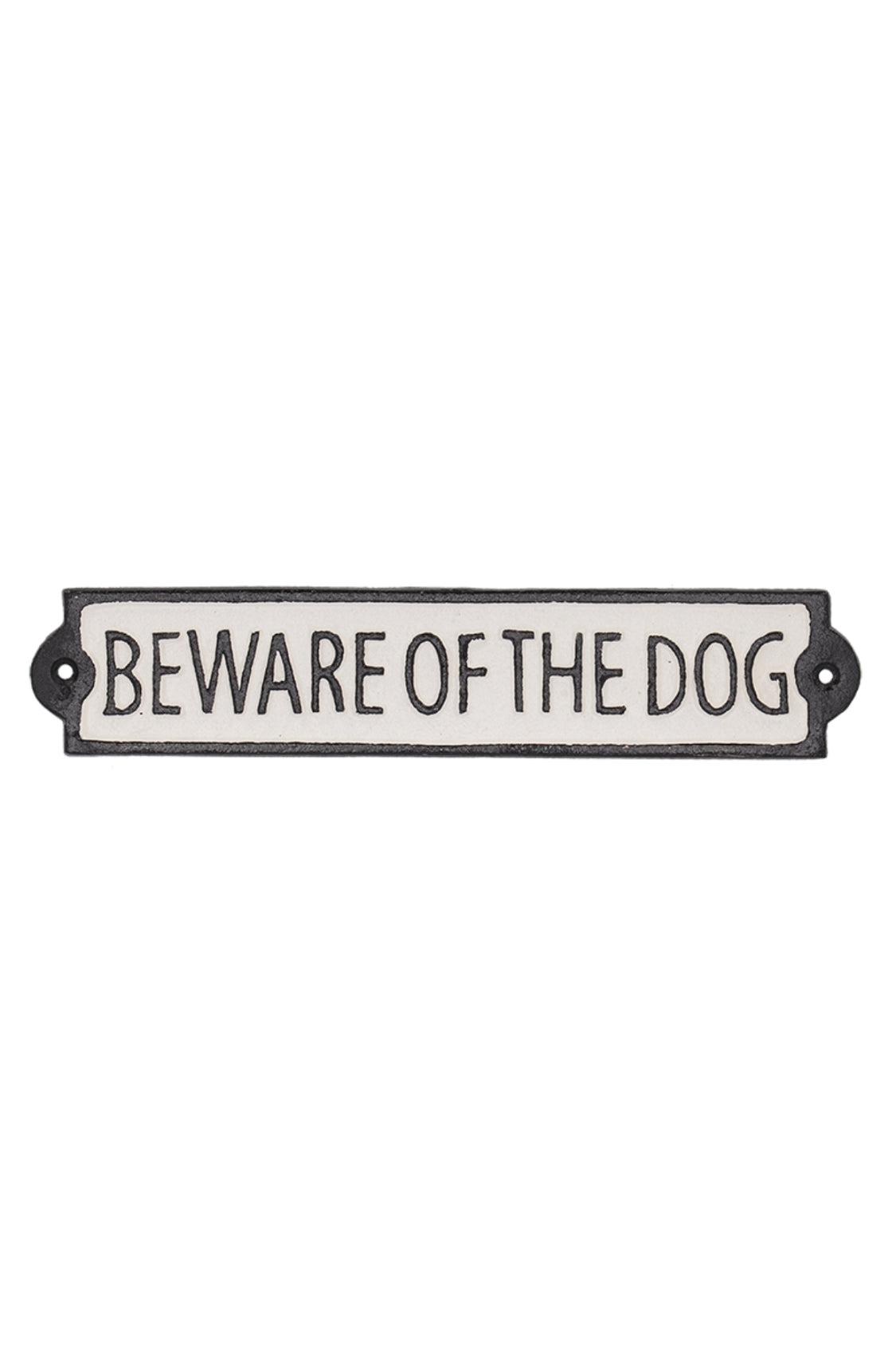 Cast Iron Beware of the Dog - Magpie Style