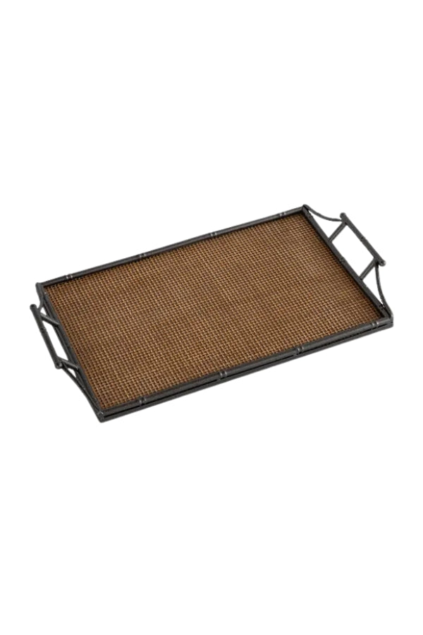 Small Rattan Bamboo Tray - Magpie Style