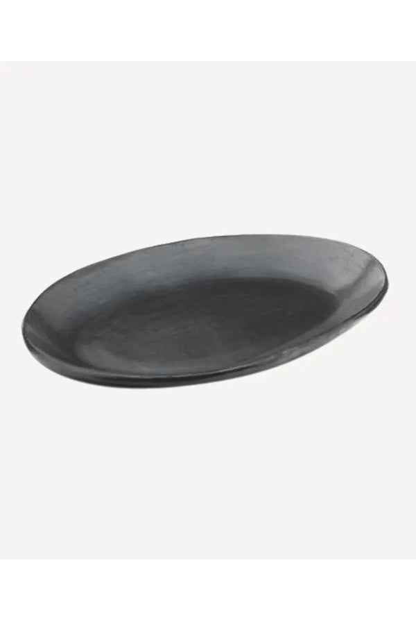 LA CHAMBA Large Oval Plate - Magpie Style