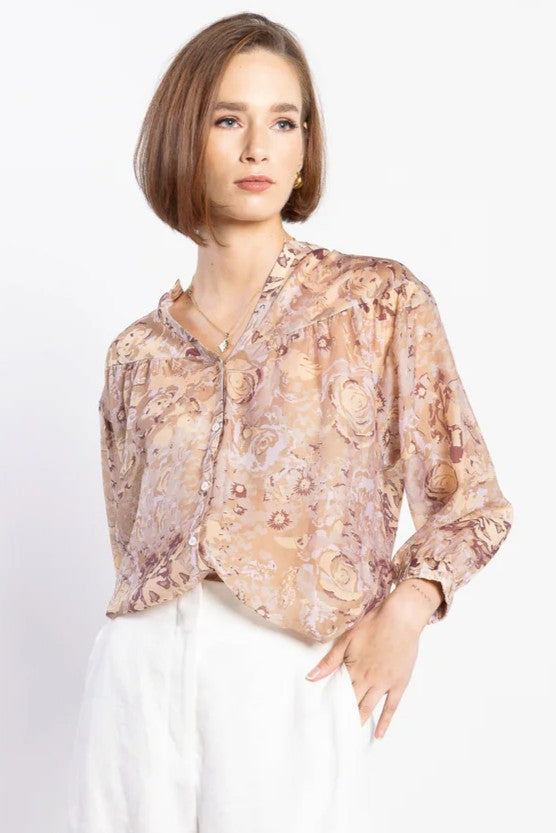 LOUGHLIN Bloom Blouse - Gold Rose - Magpie Style