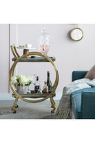 Margo Bar Trolley Gold & Grey - Magpie Style