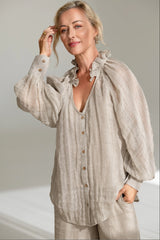 EADIE Mika Blouse - Natural