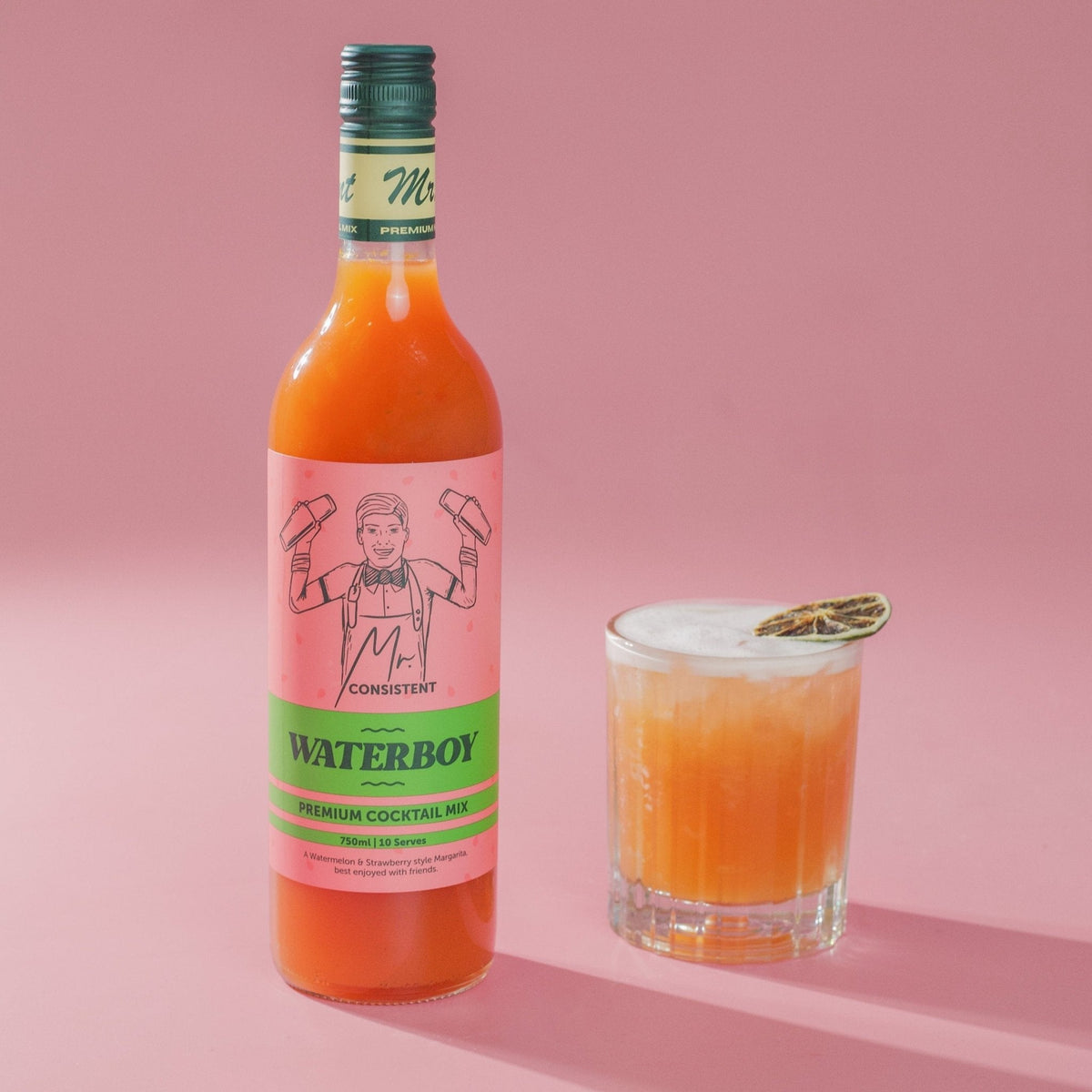 Mr Consistent Waterboy Watermelon Margarita Mixer 750ml