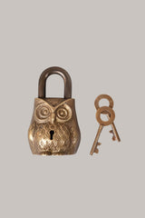 Owl Lock - Brass