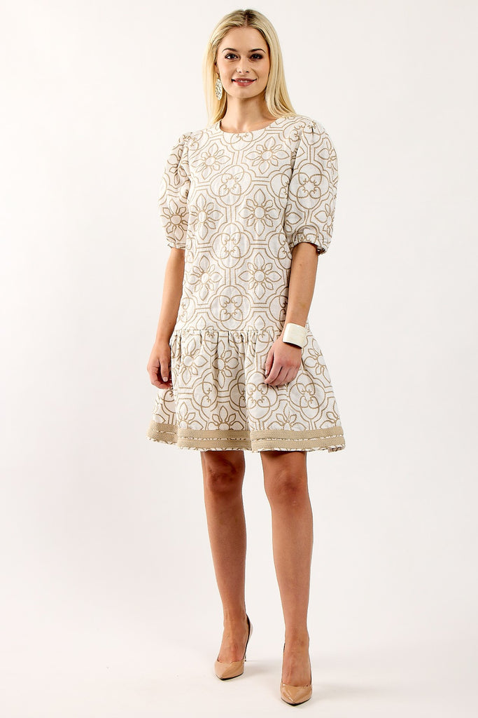 COOPER Its Party Season Dress - Natural - Magpie Style