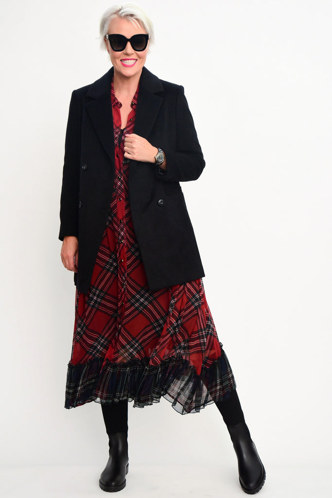 MOKÉ Maria Lux Wool Blazer - Black - Magpie Style