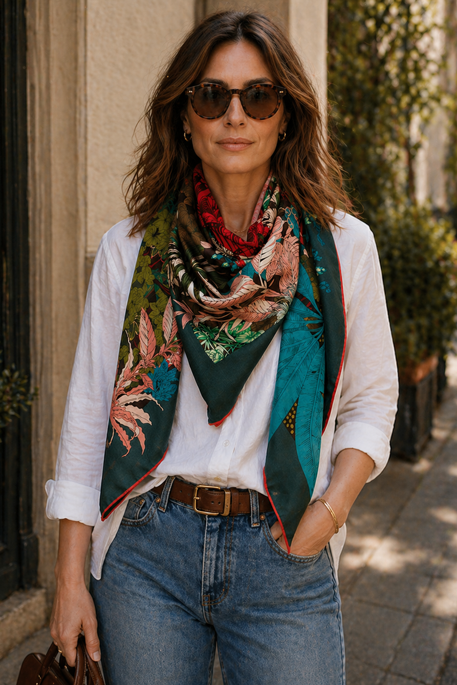Wool & Silk Scarf Scarf - Forgotten - Magpie Style