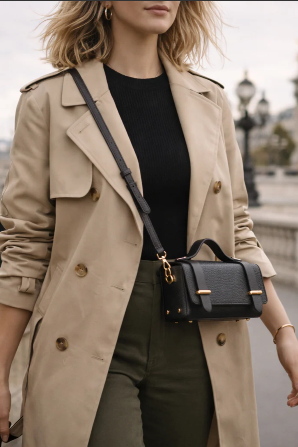 Margot Leather Clutch - Black - Magpie Style