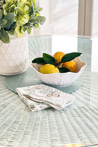 Medium Cabbage Leaf Melamine Bowl 27cm