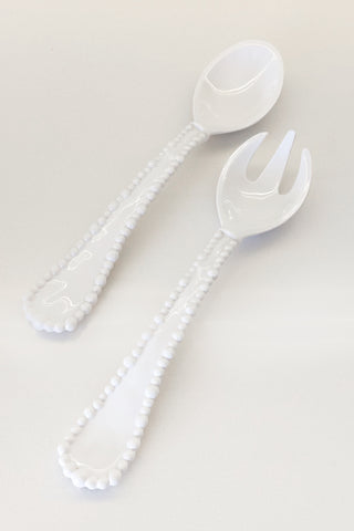 Funky Pearl Melamine Salad Servers