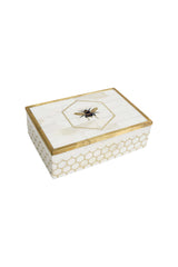 Honeycomb Bee Keepsake Box
