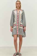 DEVOTION TWINS Nifty Short Dress - Blue Navy