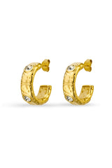 Nina Dot Pattern Hoop Earring